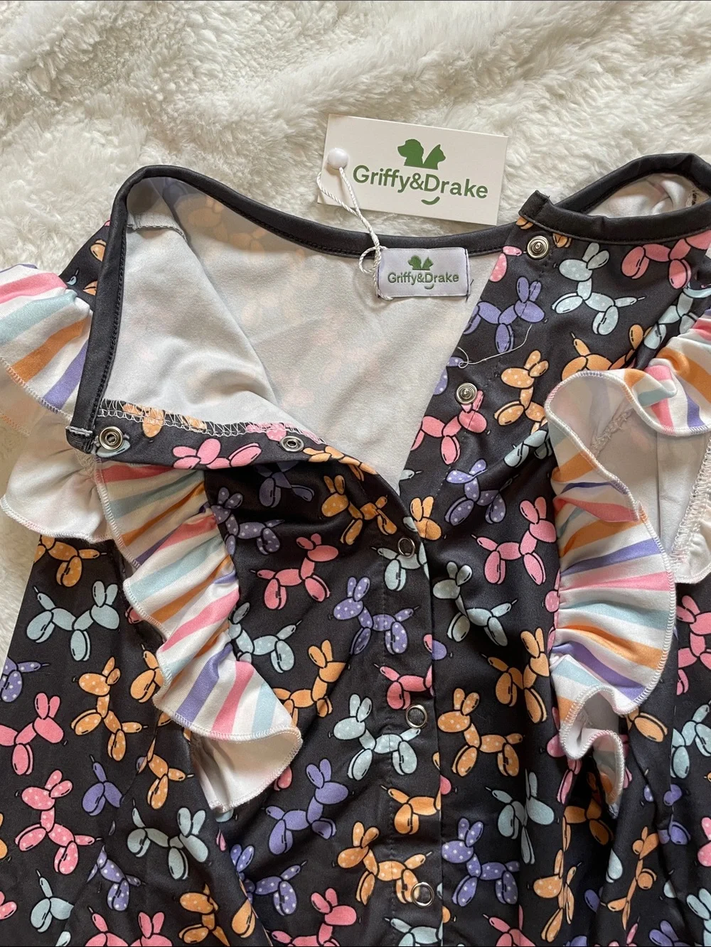 Pet Boutique Ruffle Shirt with Balloon Animals